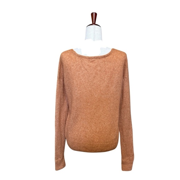 Free People Women's Gossamer Pullover Sweater Terracotta Brown Size Small #1906 - Picture 4 of 6